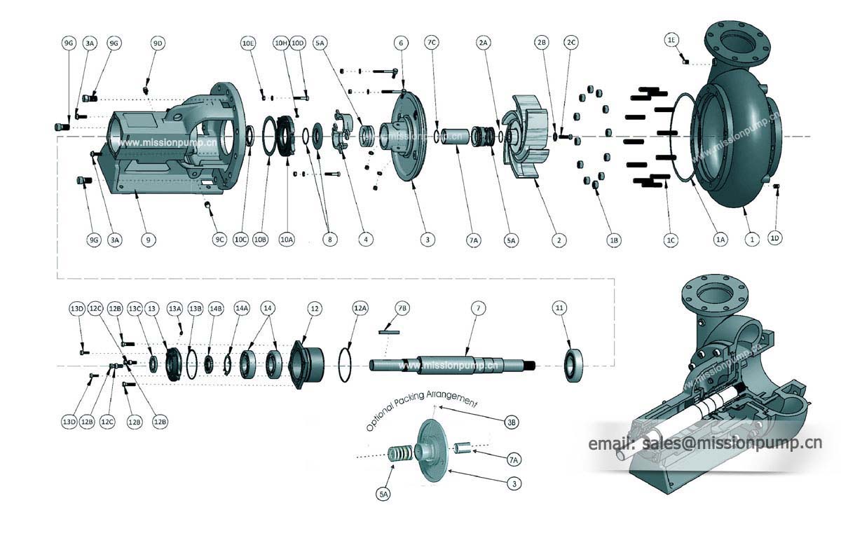 mission magnum pump parts